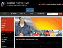 Tablet Screenshot of parker-workwear.com